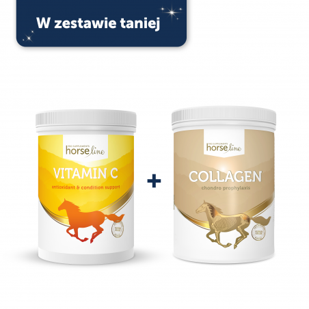 W zestawie taniej Witamina C 1000 g + Collagen 800 g