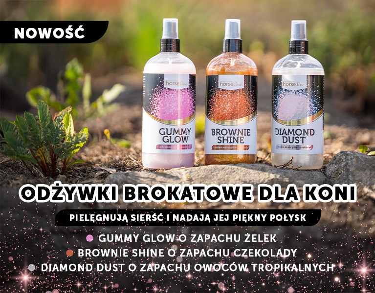 Odżywki brokatowe dla koni - nowość